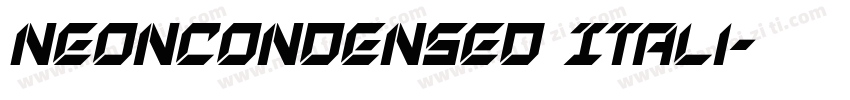 NeonCondensed Itali字体转换